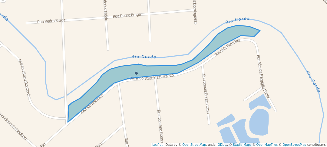 walking in Beira Rio map in Barra do Corda