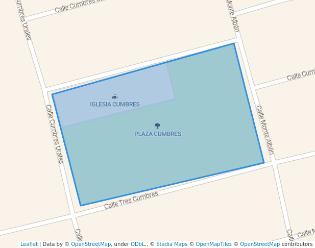 walking in PLAZA CUMBRES map in Piedras Negras