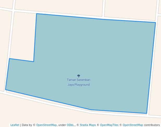 walking in Taman Seremban Jaya Playground map in Seremban