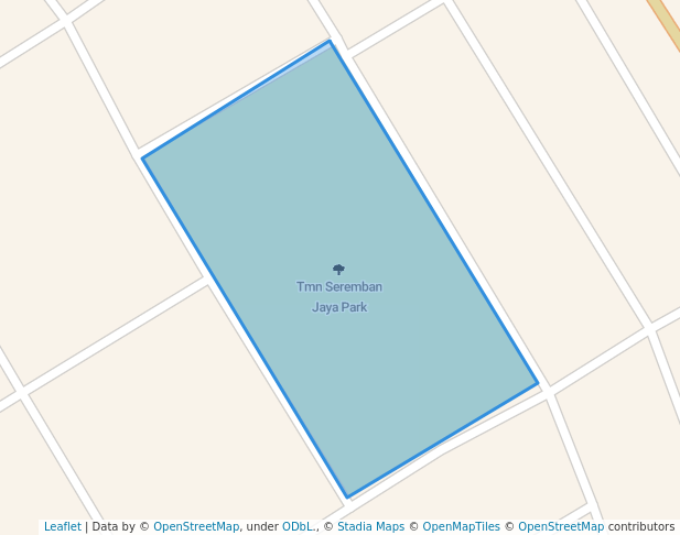 walking in Tmn Seremban Jaya Park map in Seremban