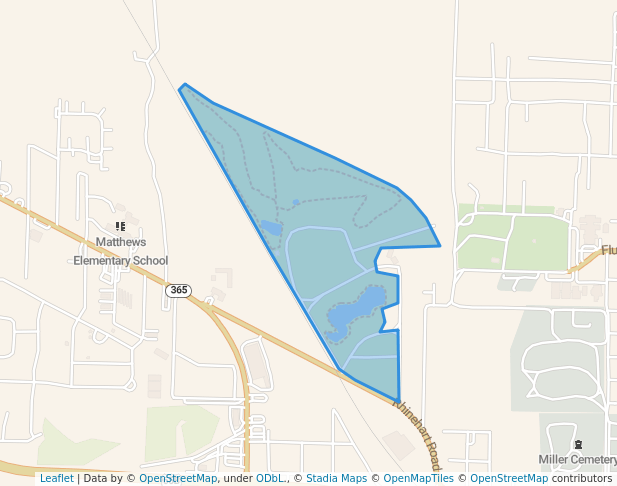 walking in Martin Luther King Jr. Park map in Pine Bluff