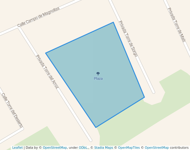 walking in Plaza map in Torreón