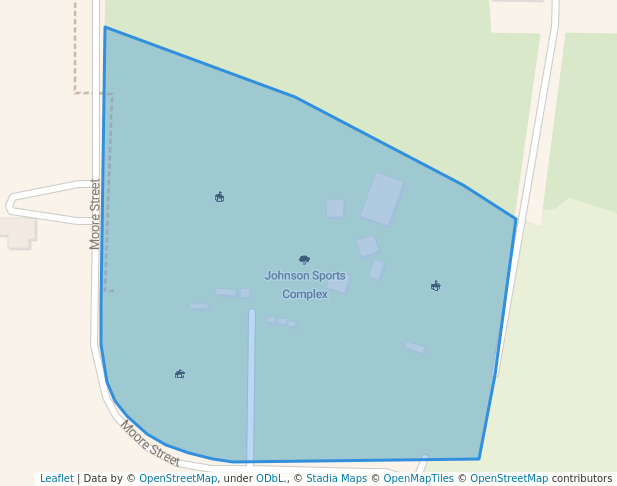 walking in Johnson Sports Complex map in Prescott