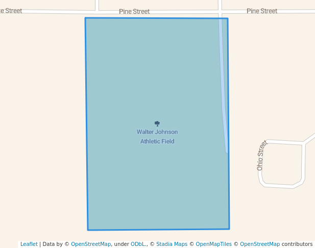 walking in Walter Johnson Athletic Field map in Humboldt