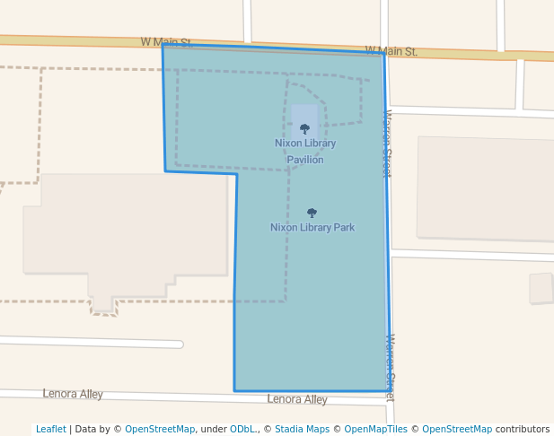 walking in Nixon Library Park map in Jacksonville