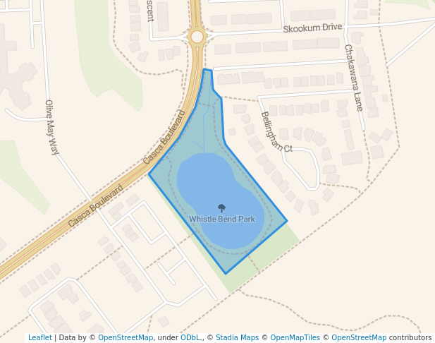 walking in Whistle Bend Park map in Whitehorse