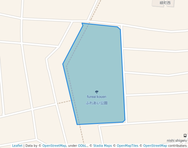 walking in ふれあい公園 map in Kanuma