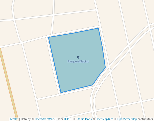 walking in Parque el Sabino map in Teocaltiche