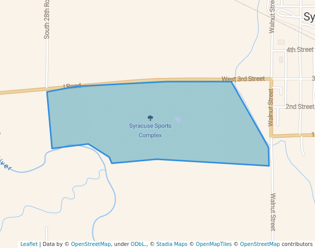 walking in Syracuse Sports Complex map in Syracuse
