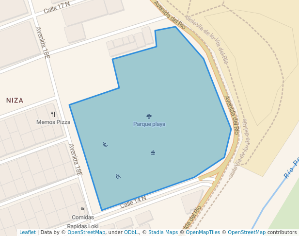 walking in Parque playa map in Cúcuta