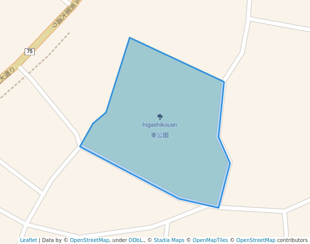 walking in 東公園 map in Okinawa