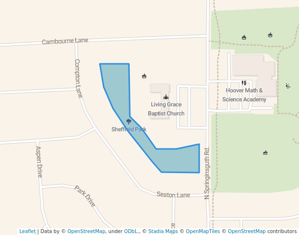 walking in Sheffield Park map in Schaumburg