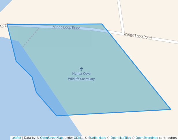 walking in Hunter Cove Wildlife Sanctuary map in Rangeley