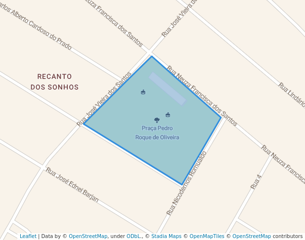 walking in Praça Pedro Roque de Oliveira map in Sumaré