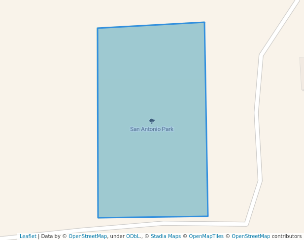 walking in San Antonio Park map in Socorro