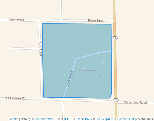 walking in Tucker Community Park map in Tucker