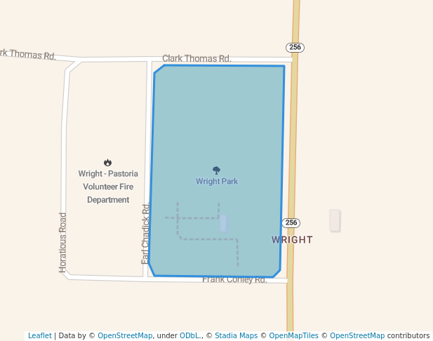 walking in Wright Park map in England