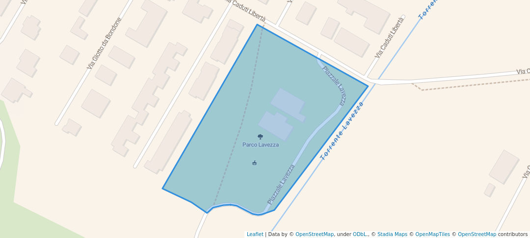 walking in Parco Lavezza map in Albinea