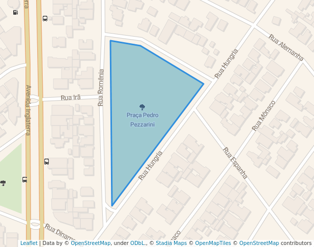 walking in Praça Pedro Pezzarini map in Londrina