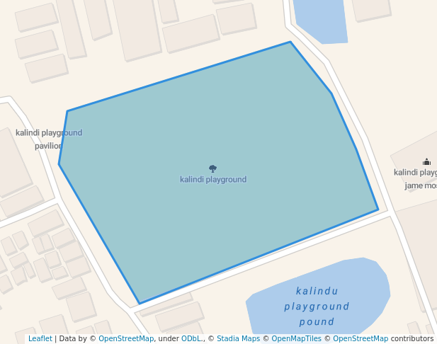 walking in kalindi playground map in Keraniganj