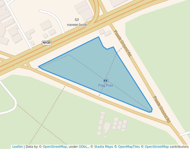 walking in Tiranga Park map in Prayagraj