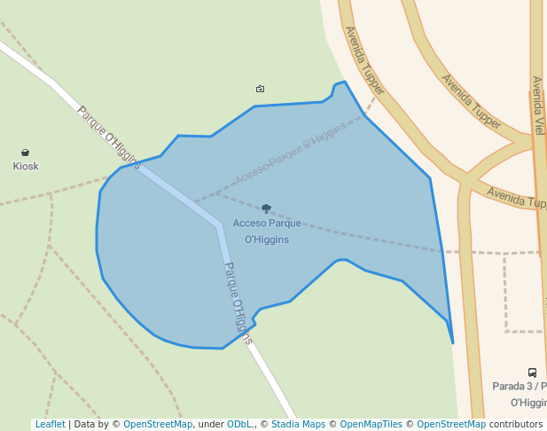 Acceso Parque O'Higgins