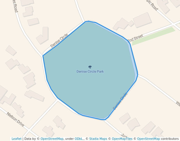 walking in Denise Circle Park map in Randburg