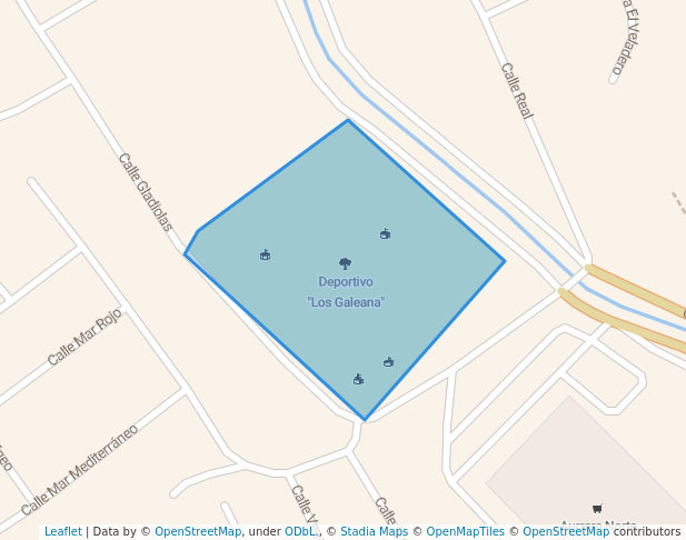 walking in Deportivo "Los Galeana" map in Chilpancingo de los Bravo