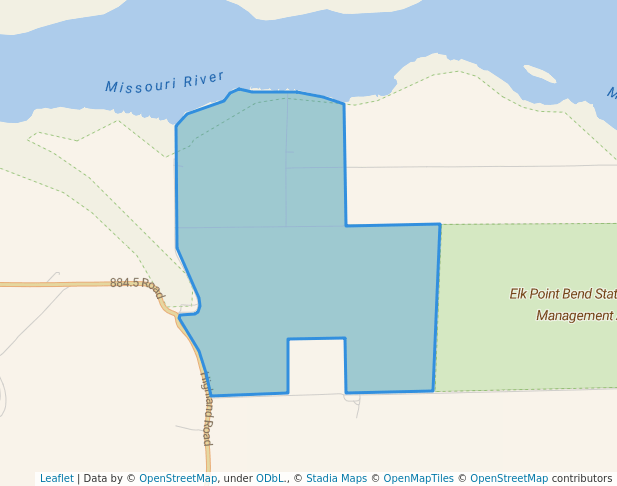 walking in Danish Alp State Recreation Area map in Ponca