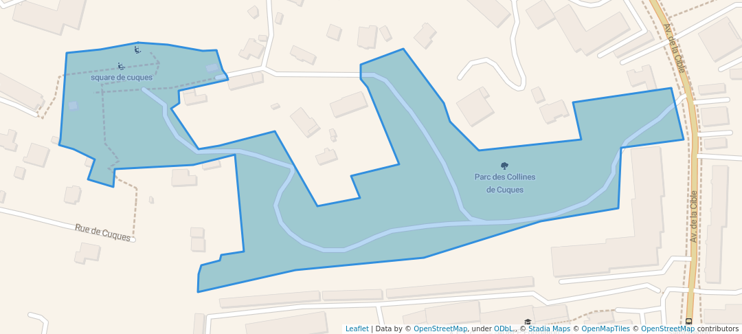 walking in Parc des Collines de Cuques map in Aix-en-Provence