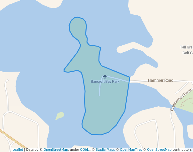 walking in Bancroft Bay Park map in Albert Lea