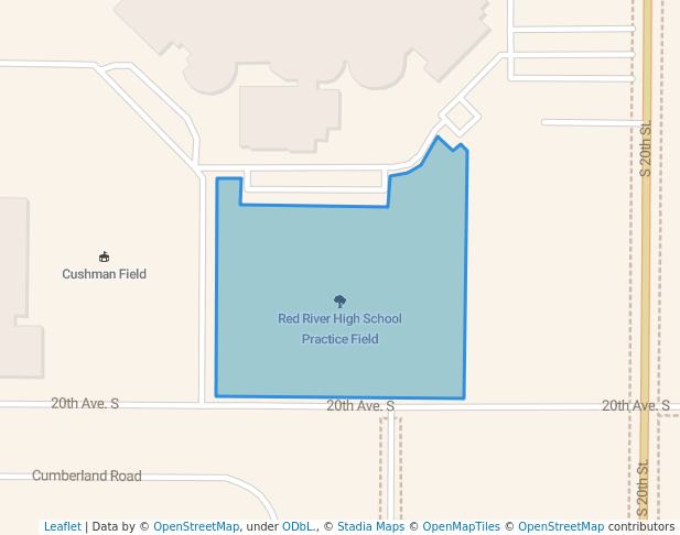 Red River High School Practice Field