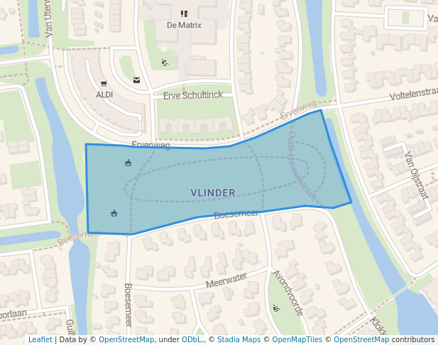 walking in Park Boesemeer map in Hardenberg