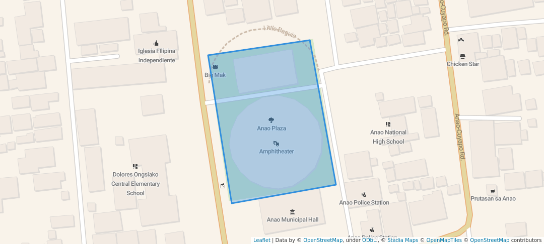 walking in Anao Plaza map in Anao