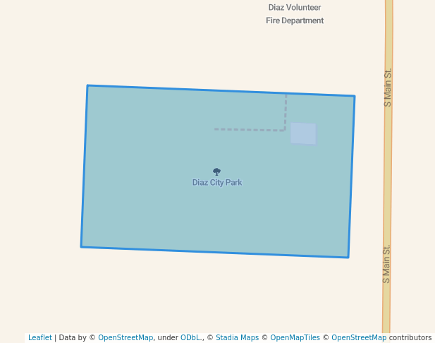 walking in Diaz City Park map in Newport