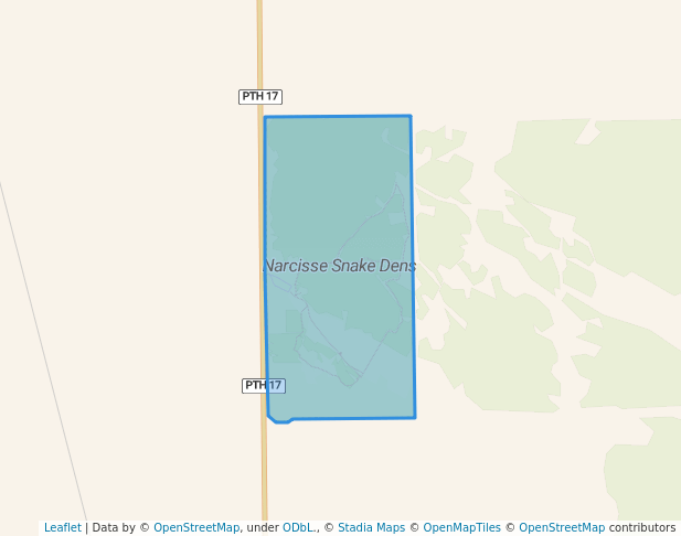 walking in Narcisse Snake Dens map in KOOSTATAK