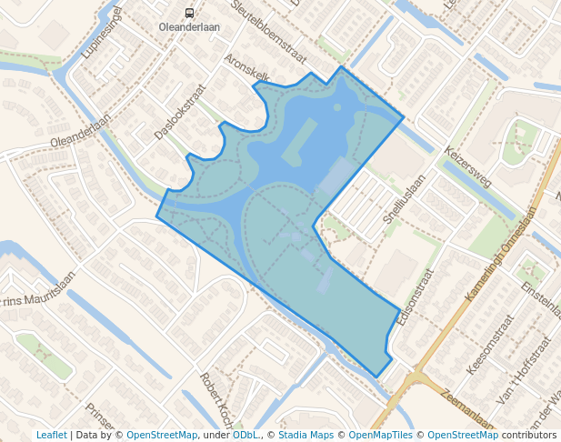 walking in Wandelpark map in Badhoevedorp