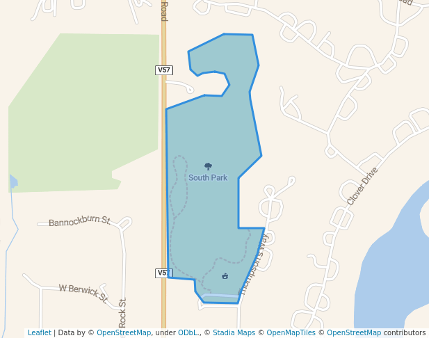 walking in South Park map in Inverness