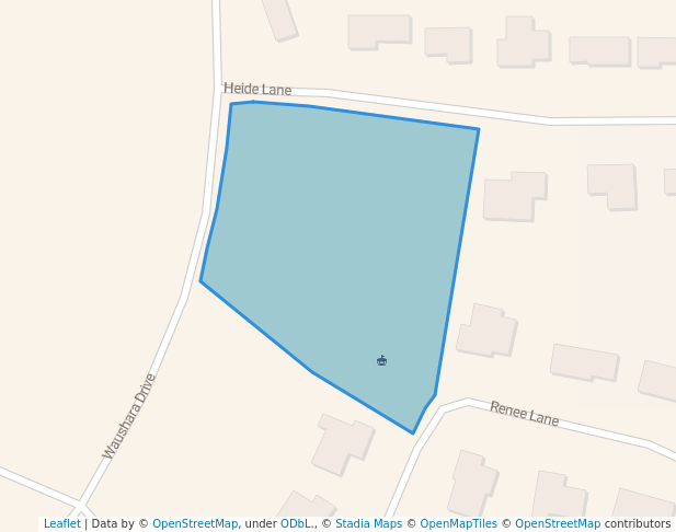 walking in Benedict Park map in Marshfield