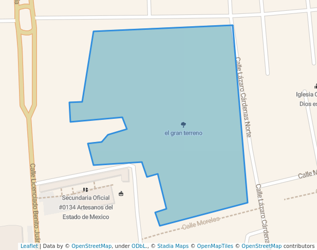 walking in el gran terreno map in San Pedro Tultepec