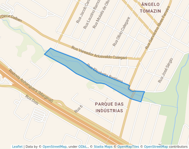 walking in APP Fazenda Nova Veneza map in Sumaré