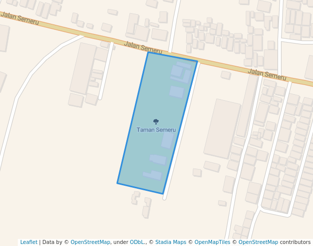 walking in Taman Semeru map in Probolinggo