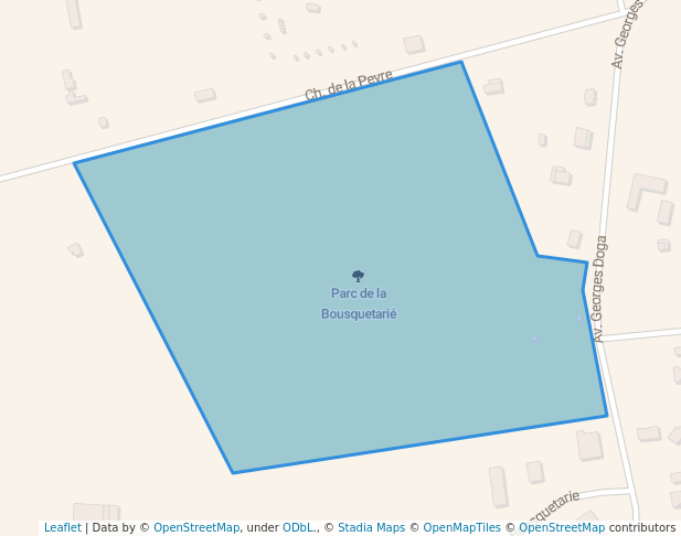 walking in Parc de la Bousquetarié map in Graulhet