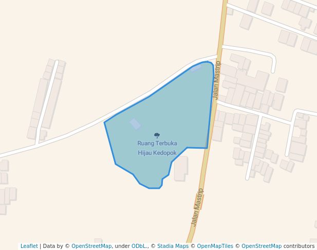 walking in Ruang Terbuka Hijau Kedopok map in Probolinggo