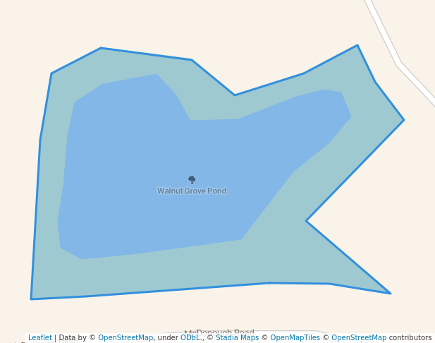walking in Walnut Grove Pond map in Hoffman Estates