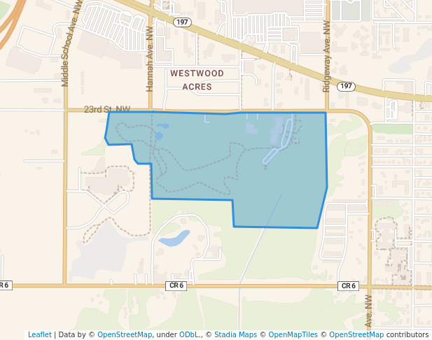 walking in Bemidji City Park map in Bemidji