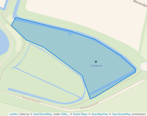 walking in Oostpunt map in Hoogvliet Rotterdam