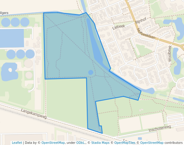 walking in Veldhuizerbos map in Ede