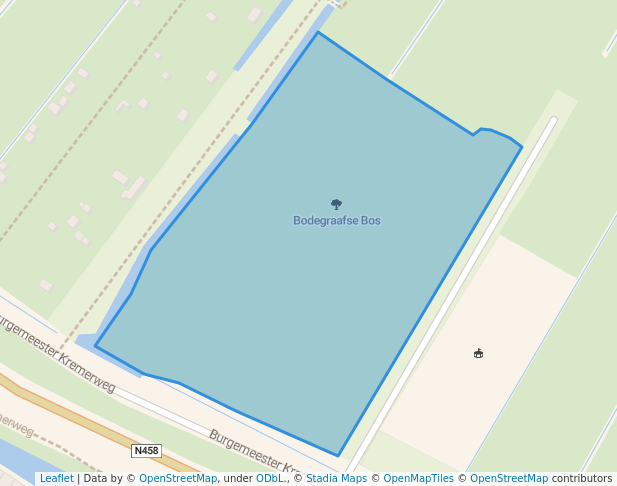 walking in Bodegraafse Bos map in Bodegraven