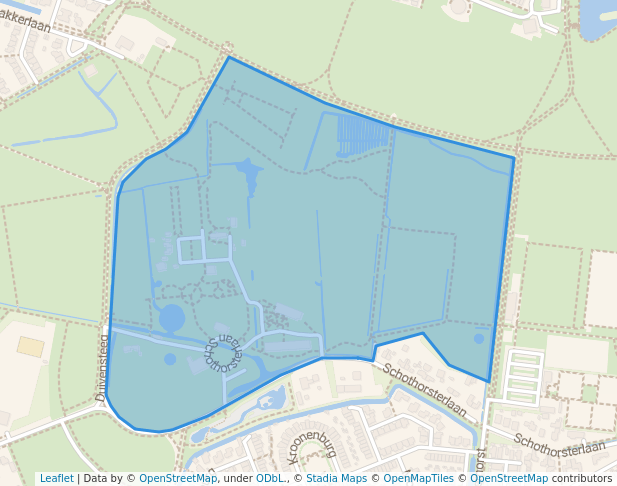 walking in Landgoed Schothorst map in Amersfoort